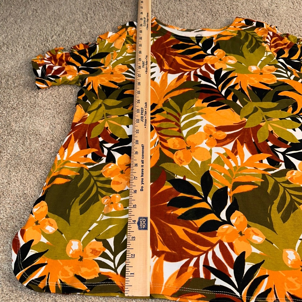 Ruby Rd. Multicolor Floral Top. Size L - Picture 9 of 12